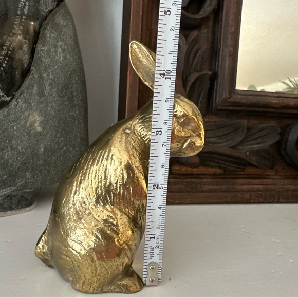 Vintage Boho Solid Brass Bunny - Picture 3 of 5